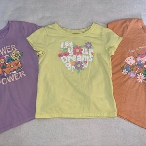 Toddler Girls Short Sleeve Graphic Tee LOT